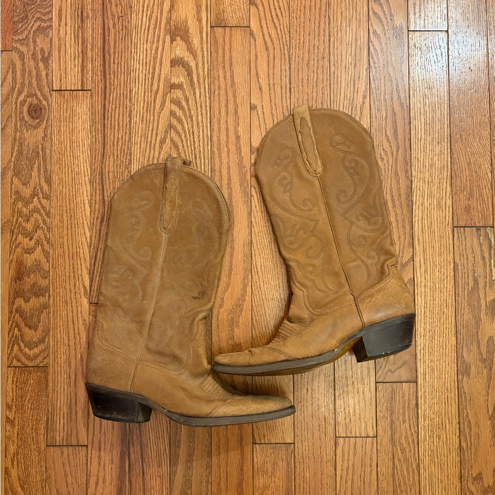 Nine West Vintage Evie Brown Western Cowboy Boots